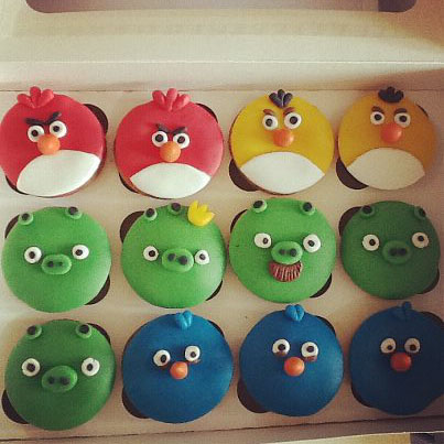 Angry Birds Cupcakes