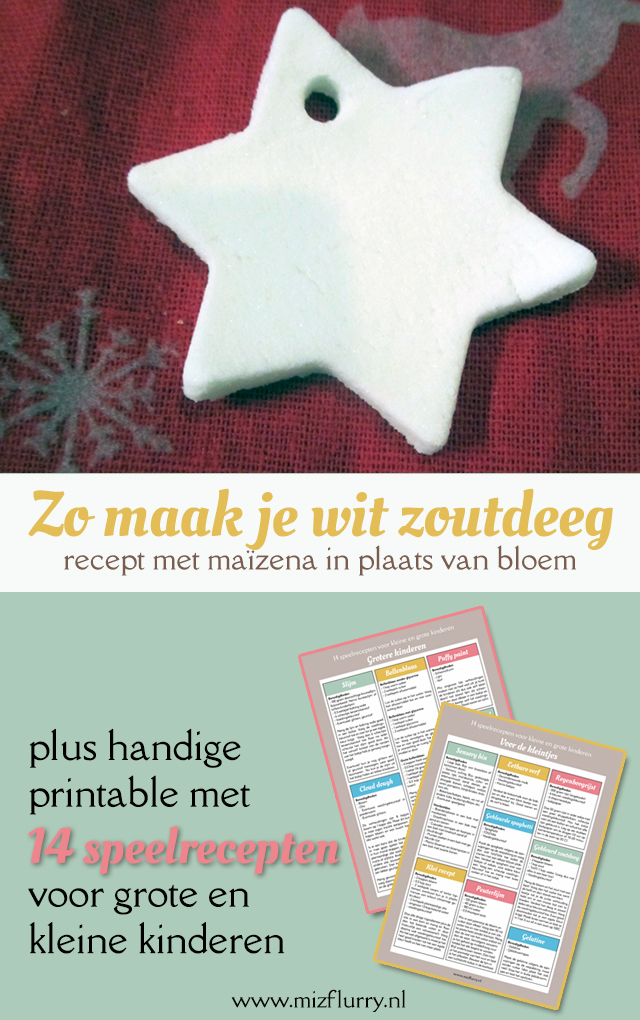 wit zoutdeeg speelrecepten pinterest