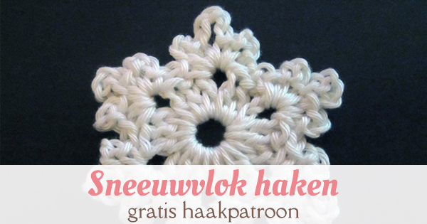 sneeuwvlok haken Nederlands patroon Pinterest