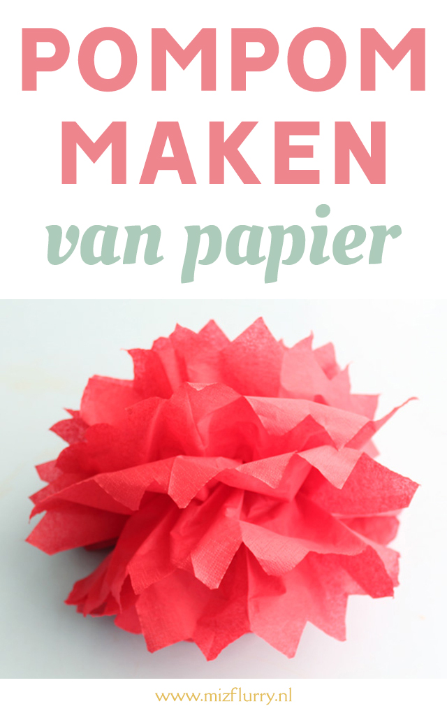 pompom maken papier pinterest