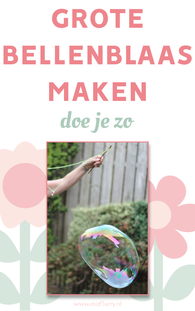 grote bellenblaas maken pinterest