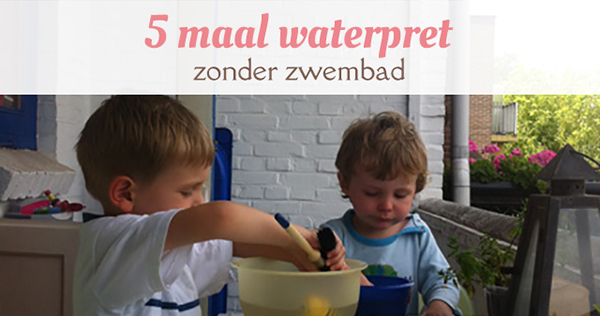 waterpret kinderen zonder zwembad