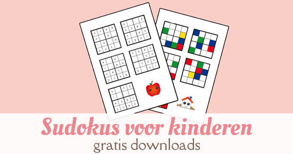 sudoku's voor kinderen slimme kleuters gratis download