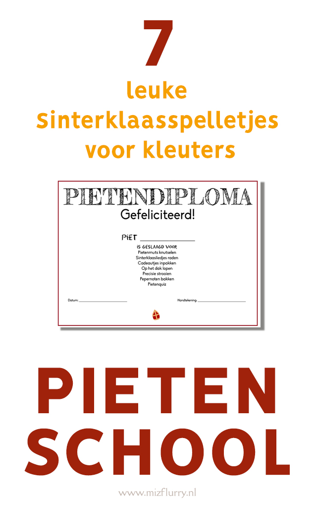 pietenschool 7 sinterklaas spelletjes kleuters pinterest