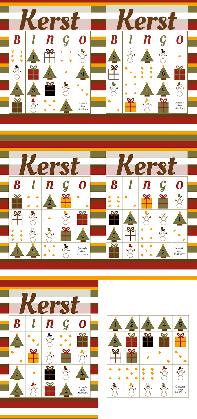 kerstbingo voor kinderen