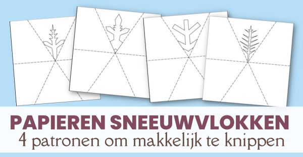 Papieren sneeuwvlokken patronen