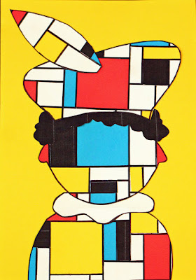 Sinterklaas knutselen - Piet Mondriaan