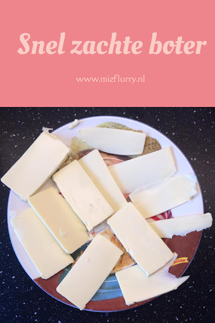 Heb je zachte boter nodig voor een recept, maar ben je vergeten om het op tijd uit de koelkast te halen? Snijd de boter dan in dunne plakken en leg ze naast elkaar op een bord in een warme kamer. De boter is zacht voor je het weet.