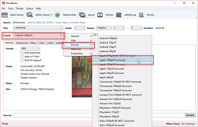 Films omzetten voor iPad