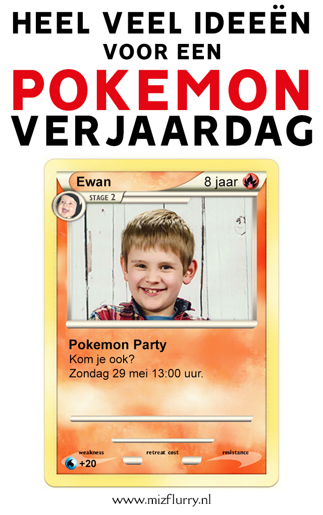 Pokemon verjaardagsideeen