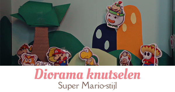 diorama knutselen super mario