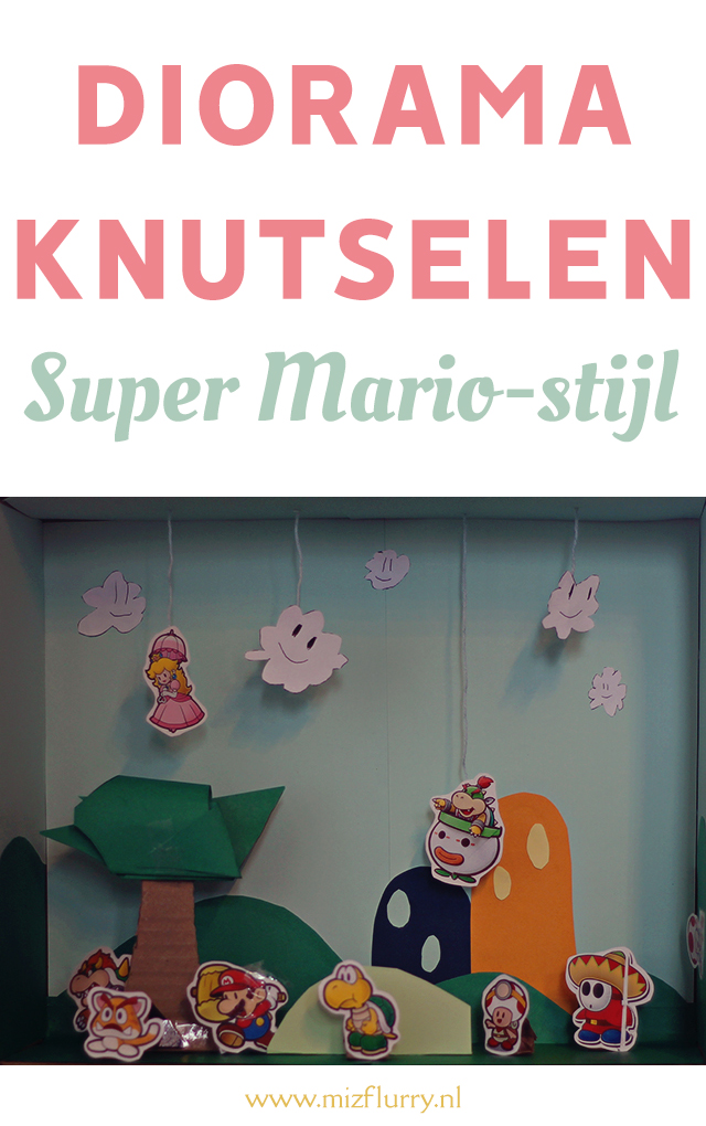 diorama knutselen super mario pinterest