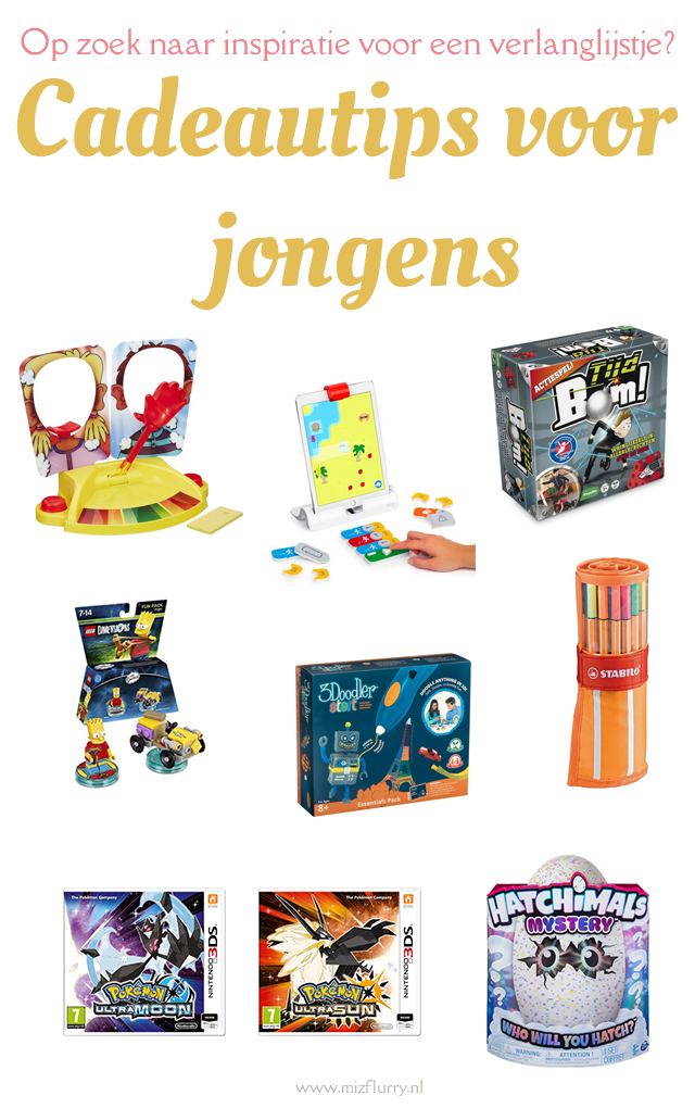 Op zoek naar inspiratie voor een verlanglijstje? Cadeautips voor jongens