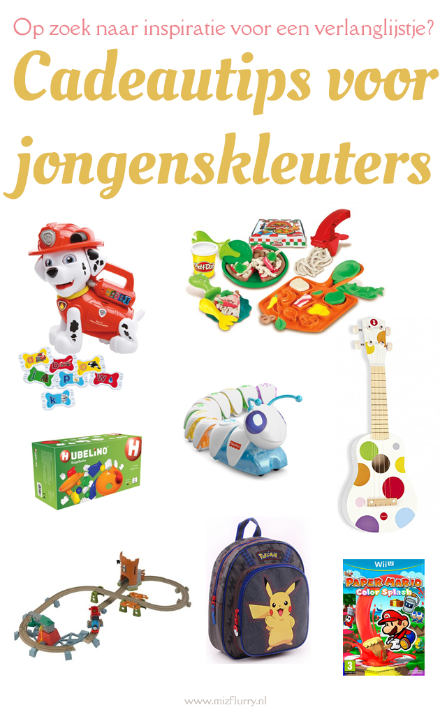 Op zoek naar inspiratie voor een verlanglijstje? Cadeautips voor jongenskleuters