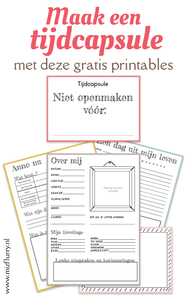 zelf tijdcapsule maken pinterest