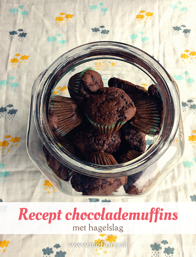 Heerlijk en makkelijk recept voor chocolademuffins met hagelslag.