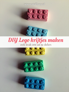 DIY Lego krijtjes maken - ook leuk om uit te delen