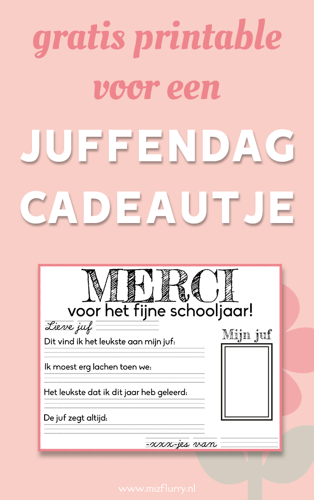 juffendag cadeautje pinterest