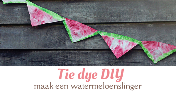 tie dye diy watermeloen slinger