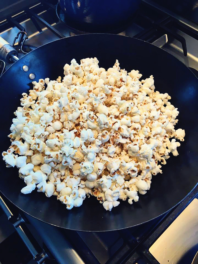 recept zoete popcorn in wok