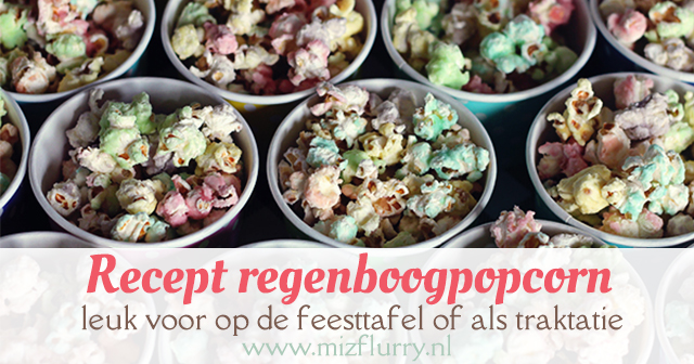 regenboog popcorn recept