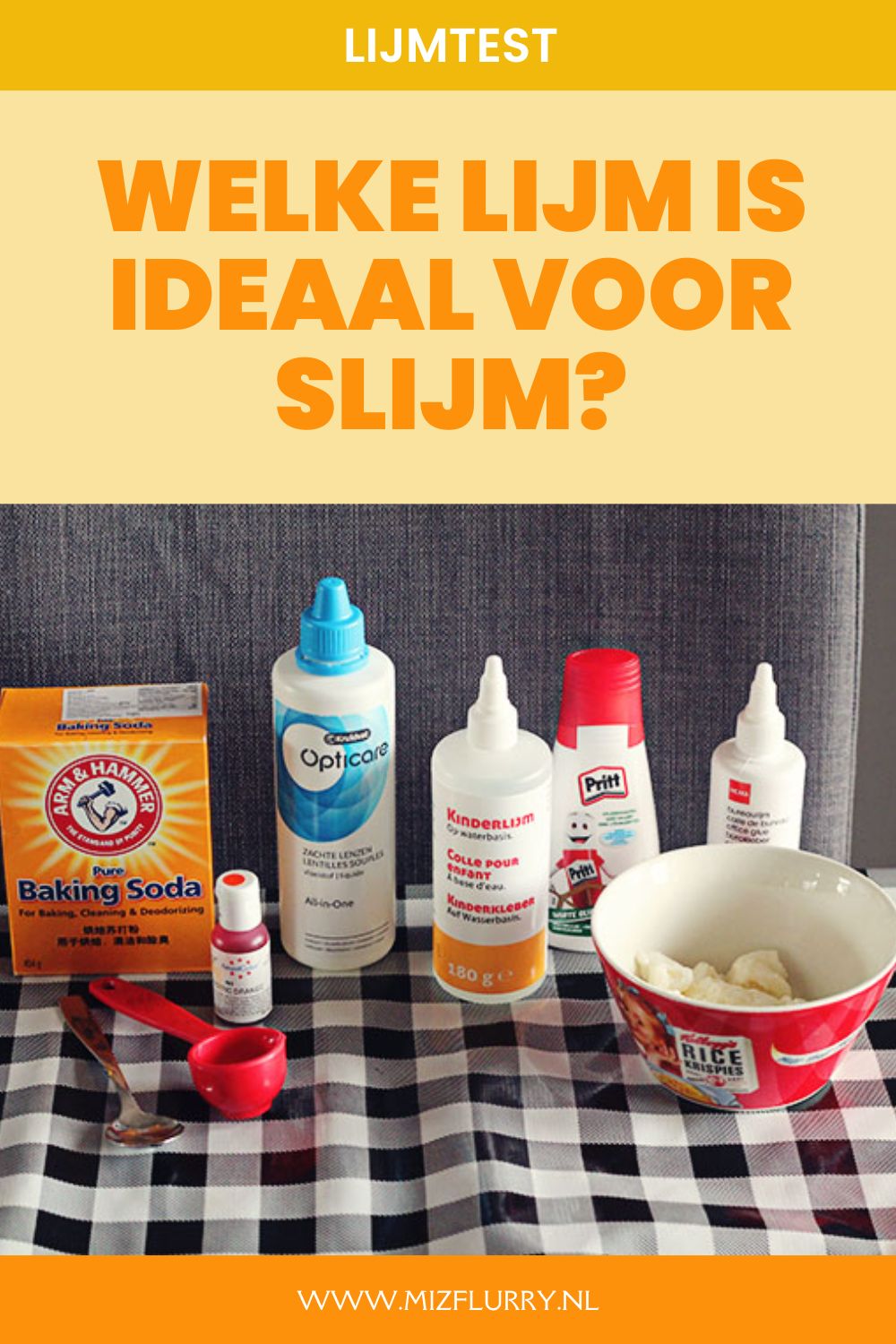 beste lijm voor slijm - Pinterest afbeelding