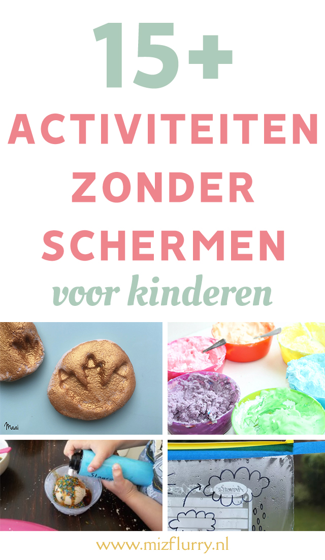 binnen-activiteiten voor kinderen zonder schermen