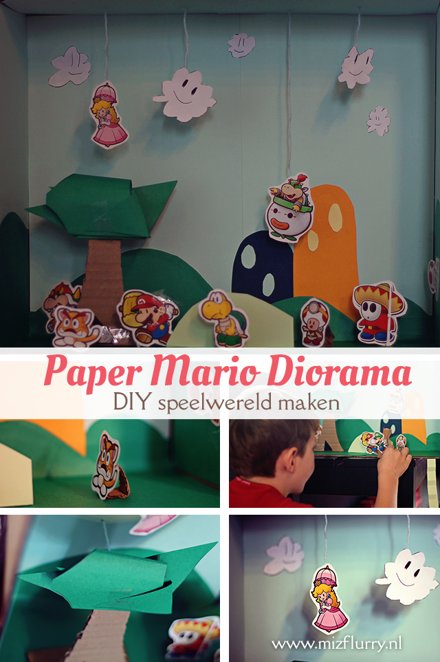 Paper Mario Diorama -DIY speelwereld maken