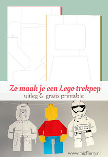 Zo maak je een Lego trekpop - uitleg en gratis printable