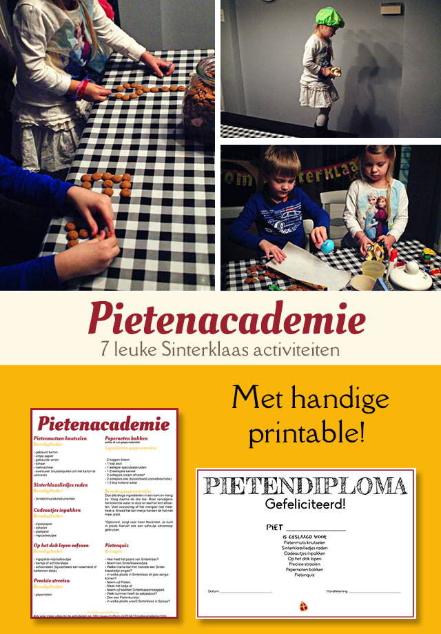 Pietenacademie - 7 leuke Sinterklaas activiteiten