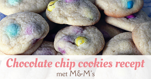 Chocolate chip cookies recept - met M&M's