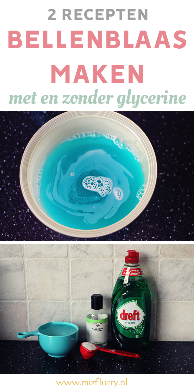 Bellenblaas maken zonder glycerine pinterest