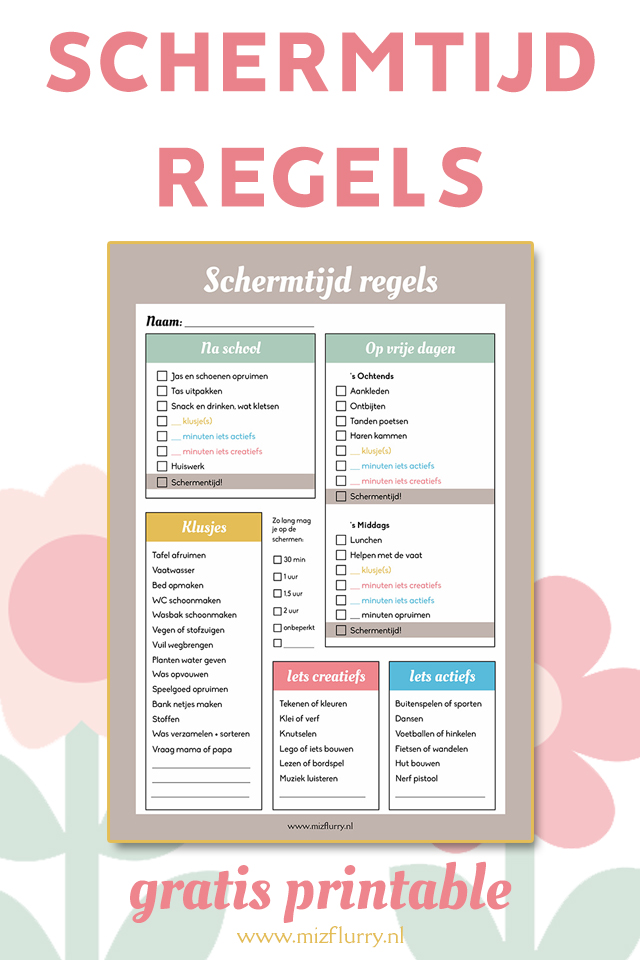 pinterest schermtijd regels