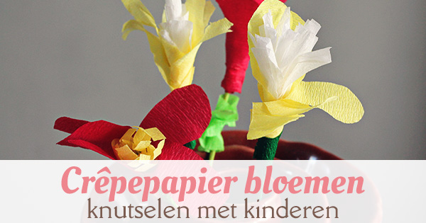 bloemen crepe papier