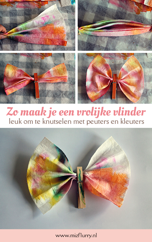 vlinder knutselen peuter kleuters pinterest