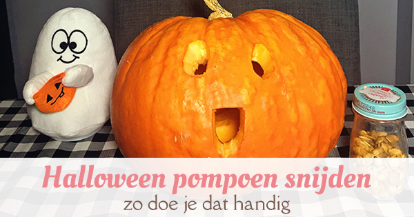 Halloween pompoen snijden - zo doe je dat handig facebook afbeelding
