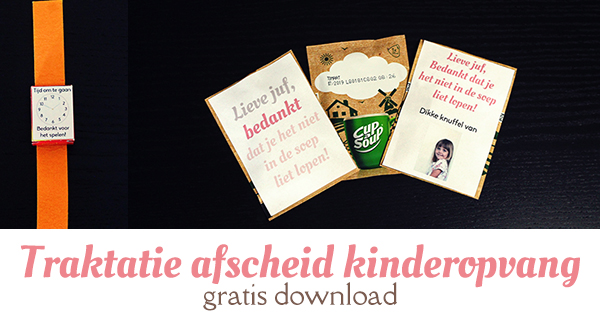 traktatie afscheid kinderopvang gratis download