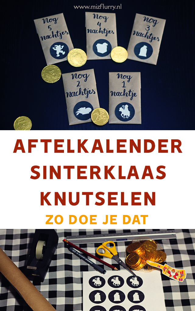 aftelkalender sinterklaas maken pinterest