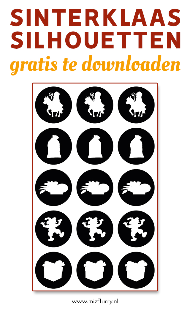 sinterklaas silhouetten