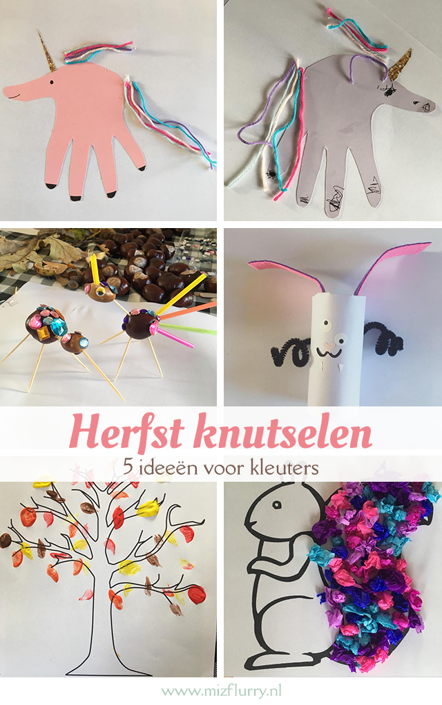 herfst knutselen kleuters pinterest