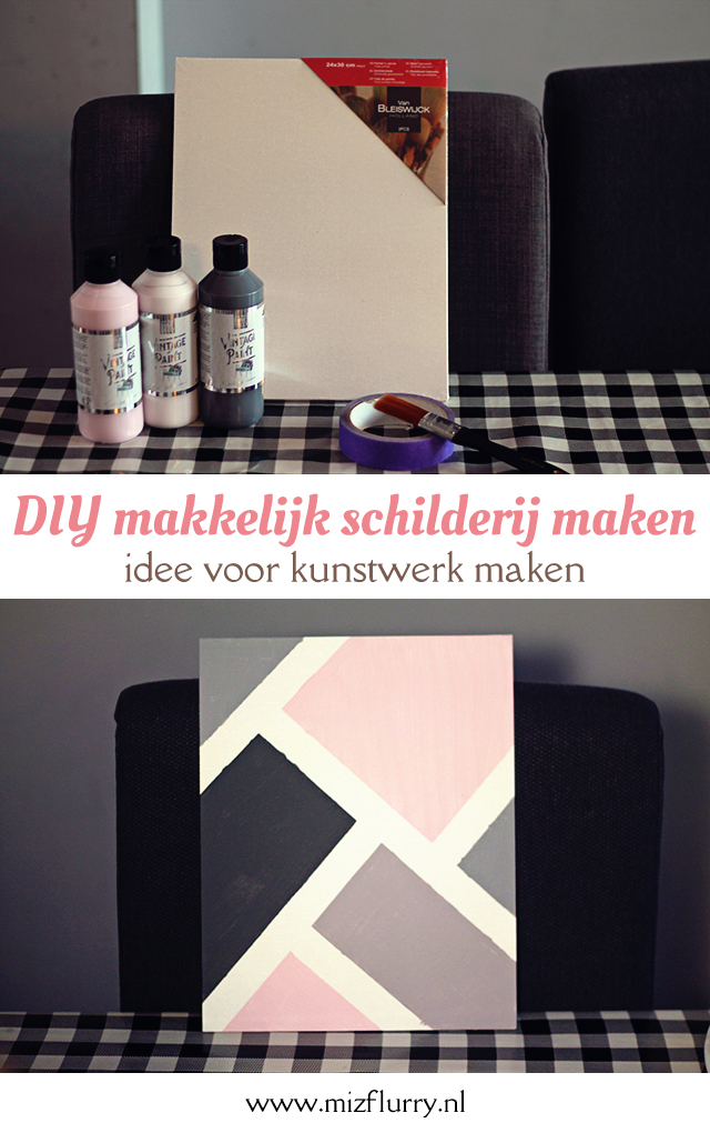 diy schilderij maken pinterest