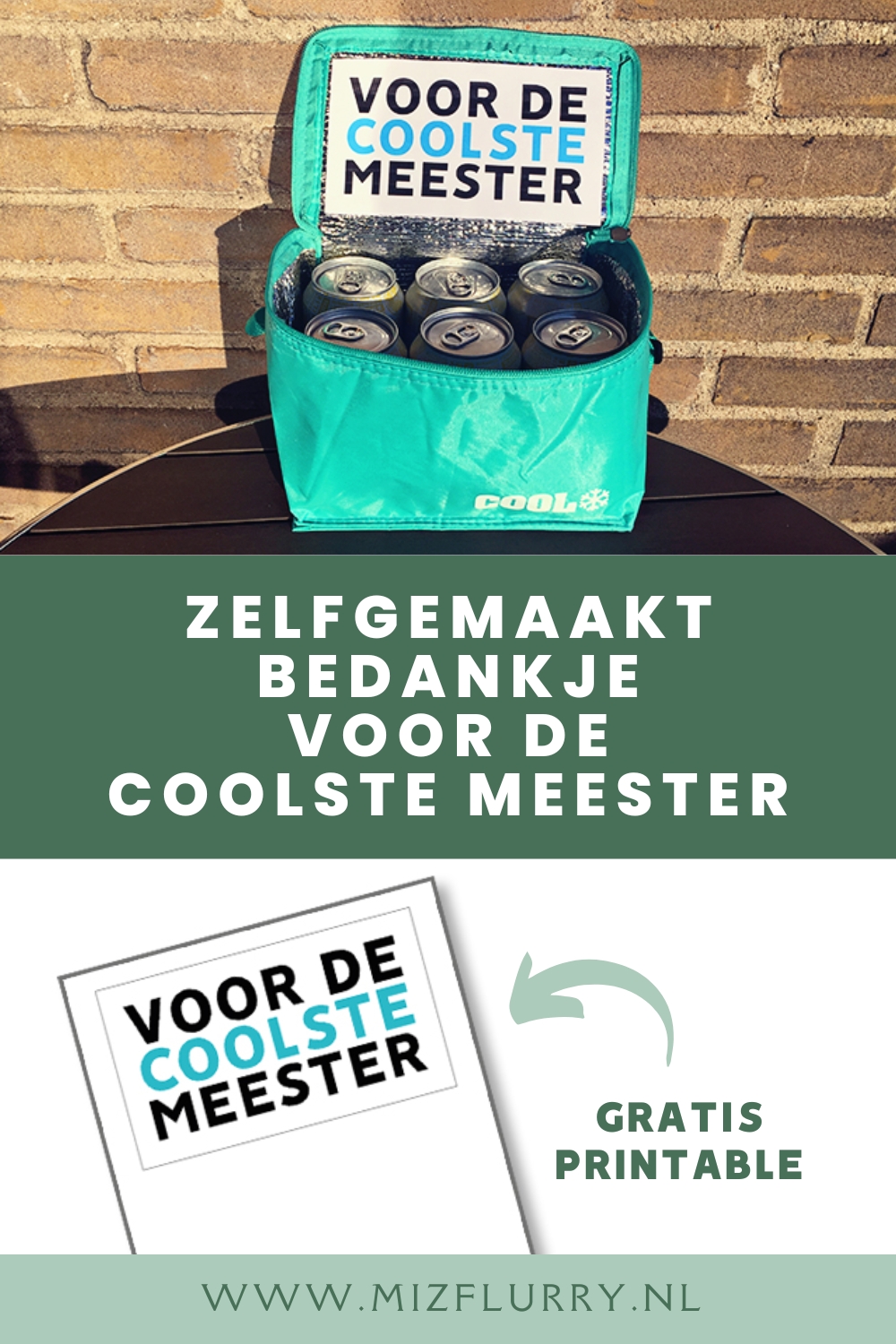 cadeau meester zelf maken - Pinterest afbeelding