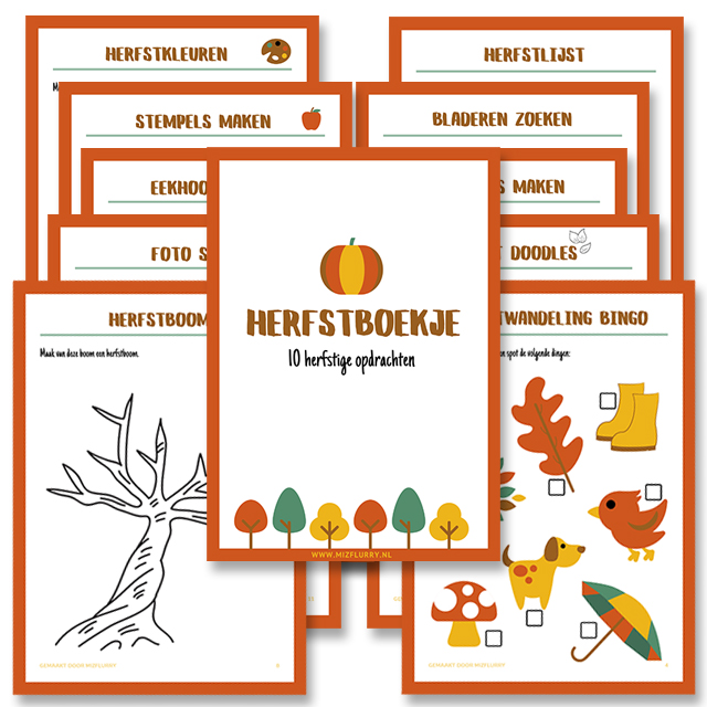 herfstboekje gratis printable