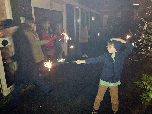 aftellen nieuwjaar 0000 vuurwerk afsteken