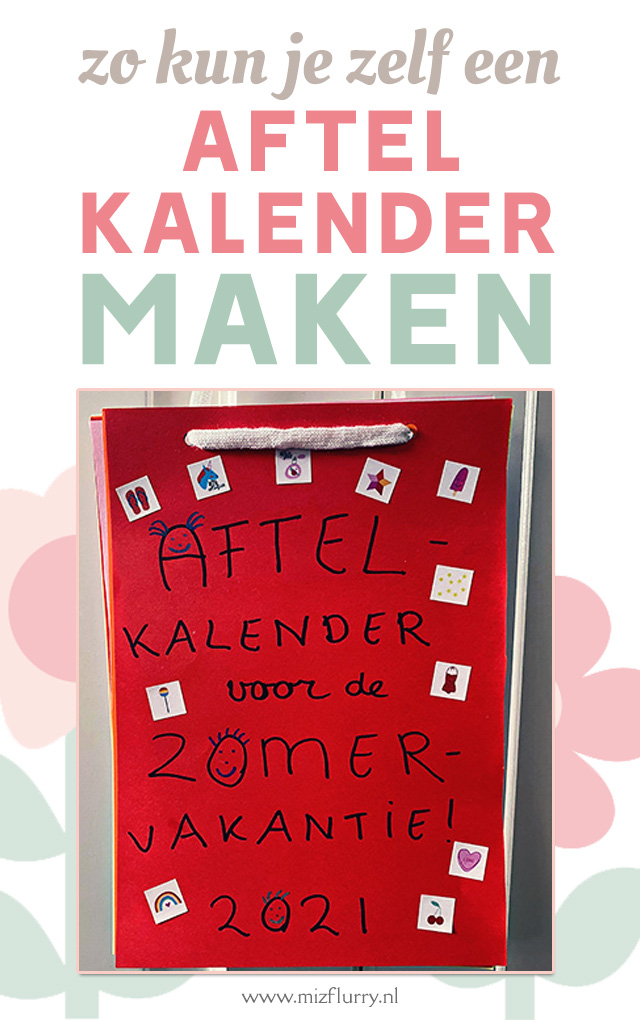 aftelkalender vakantie pinterest