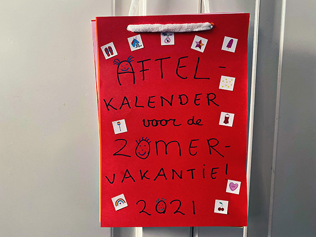 scheurkalender maken zomervakantie