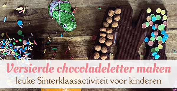 versierde chocoladeletter maken fb