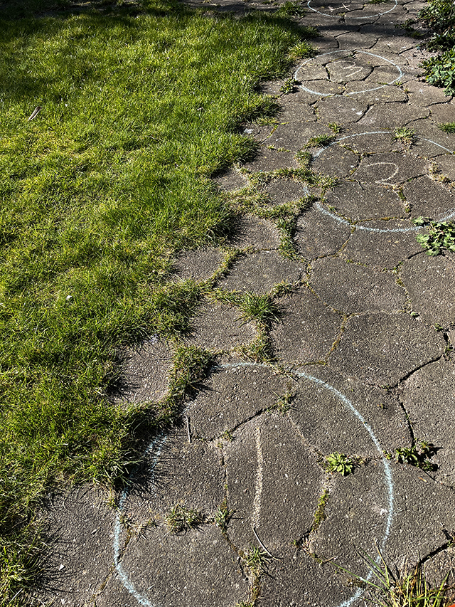 stoepkrijt cirkels getallen