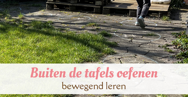 Tafels oefenen buiten - bewegend leren