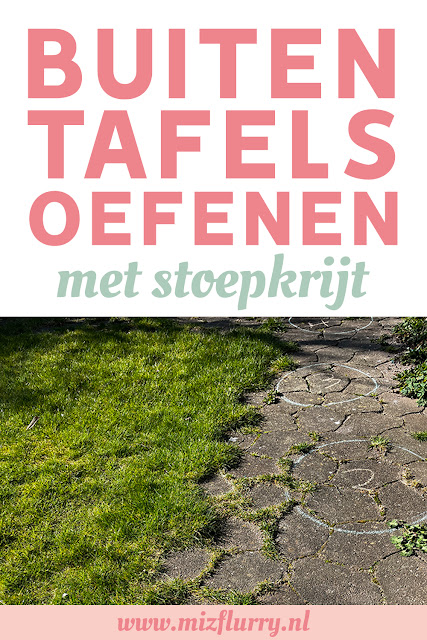 tafels oefenen buiten pinterest